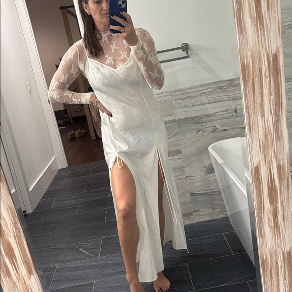 Victoria's Secret Dresses & Skirts - Vintage VS white Slip MaxiDress